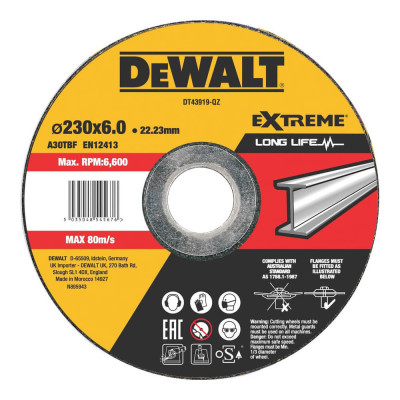 Купить Круг шлифовальный EXTREME DeWALT DT43919. Официальный магазин Dewalt Украина. Фирменный инструмент и оборудовние DeWALT, STANLEY, BLACK+DECKER, BOSTITCH
