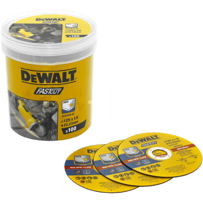 Купити Набір кругів відрізних FASTCUT DeWALT DT20540. Офіційний магазин Dewalt Україна. Фірмовий інструмент та обладнання DeWALT, STANLEY, BLACK+DECKER, BOSTITCH