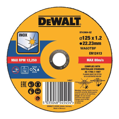 Купить Круг отрезной EXTREME DeWALT DT43904. Официальный магазин Dewalt Украина. Фирменный инструмент и оборудовние DeWALT, STANLEY, BLACK+DECKER, BOSTITCH