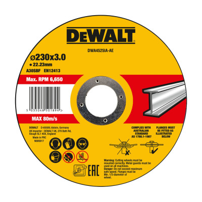 Купить Круг отрезной HIGH PERFORMANCE DeWALT DWA4525IA. Официальный магазин Dewalt Украина. Фирменный инструмент и оборудовние DeWALT, STANLEY, BLACK+DECKER, BOSTITCH