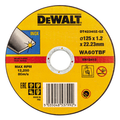 Купити Круг відрізний DeWALT DT42340Z. Офіційний магазин Dewalt Україна. Фірмовий інструмент та обладнання DeWALT, STANLEY, BLACK+DECKER, BOSTITCH