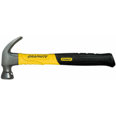 Купить Молоток Graphite Curve Claw с весом головки 450 г, с загнутым гвоздодером STANLEY 1-51-505. Официальный магазин Dewalt Украина. Фирменный инструмент и оборудовние DeWALT, STANLEY, BLACK+DECKER, BOSTITCH