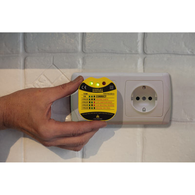Купить Тестер розеток настенный STANLEY FMHT82569-6. Официальный магазин Dewalt Украина. Фирменный инструмент и оборудовние DeWALT, STANLEY, BLACK+DECKER, BOSTITCH