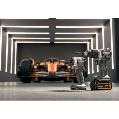 Купити Набір з двох інструментів акумуляторних безщіткових McLaren F1 TEAM LIMITED EDITION DeWALT DCK200MM2T. Офіційний магазин Dewalt Україна. Фірмовий інструмент та обладнання DeWALT, STANLEY, BLACK+DECKER, BOSTITCH