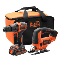 Купити Набір із двох інструментів BLACK+DECKER BCK22S1S. Офіційний магазин Dewalt Україна. Фірмовий інструмент та обладнання DeWALT, STANLEY, BLACK+DECKER, BOSTITCH