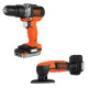 Купити Набір із двох інструментів BLACK+DECKER BDCK121S1S. Офіційний магазин Dewalt Україна. Фірмовий інструмент та обладнання DeWALT, STANLEY, BLACK+DECKER, BOSTITCH