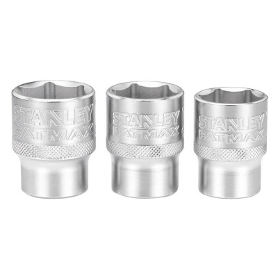Купить Набор торцевых головок 1/2 Maxi Drive, с шестигранным профилем, 3 шт: 21, 22, 24 мм STANLEY FMMT17095-0. Официальный магазин Dewalt Украина. Фирменный инструмент и оборудовние DeWALT, STANLEY, BLACK+DECKER, BOSTITCH