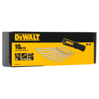 Купить Набор ключей комбинированных, 10 штук DeWALT DWMT19227-1. Официальный магазин Dewalt Украина. Фирменный инструмент и оборудовние DeWALT, STANLEY, BLACK+DECKER, BOSTITCH