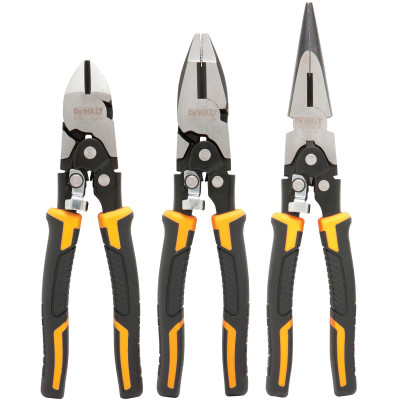 Купити Набір з трьох шарнірно-губцевих інструментів Compound Action DeWALT DWHT0-70485. Офіційний магазин Dewalt Україна. Фірмовий інструмент та обладнання DeWALT, STANLEY, BLACK+DECKER, BOSTITCH