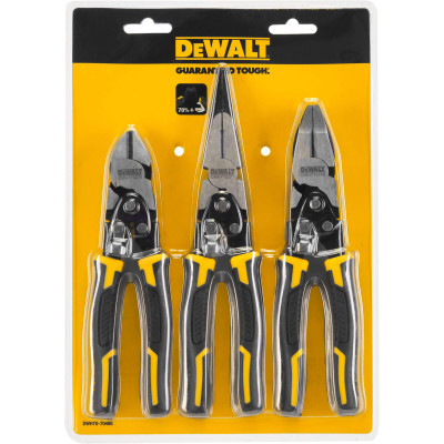 Купити Набір з трьох шарнірно-губцевих інструментів Compound Action DeWALT DWHT0-70485. Офіційний магазин Dewalt Україна. Фірмовий інструмент та обладнання DeWALT, STANLEY, BLACK+DECKER, BOSTITCH