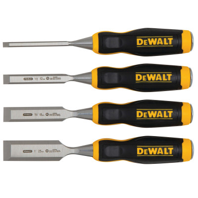 Купить Набор из четырех стамесок DeWALT DWHT0-16063. Официальный магазин Dewalt Украина. Фирменный инструмент и оборудовние DeWALT, STANLEY, BLACK+DECKER, BOSTITCH