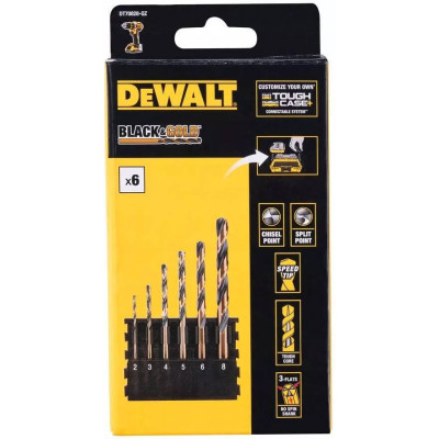 Купить Кассета со сверлами по металлу DeWalt, Black&Gold DeWALT DT70828. Официальный магазин Dewalt Украина. Фирменный инструмент и оборудовние DeWALT, STANLEY, BLACK+DECKER, BOSTITCH