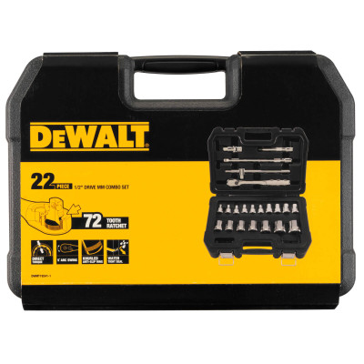 Купить Набор головок 1/2, 22 предмета DeWALT DWMT19241-1. Официальный магазин Dewalt Украина. Фирменный инструмент и оборудовние DeWALT, STANLEY, BLACK+DECKER, BOSTITCH