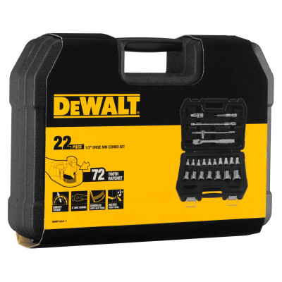 Купить Набор головок 1/2, 22 предмета DeWALT DWMT19241-1. Официальный магазин Dewalt Украина. Фирменный инструмент и оборудовние DeWALT, STANLEY, BLACK+DECKER, BOSTITCH