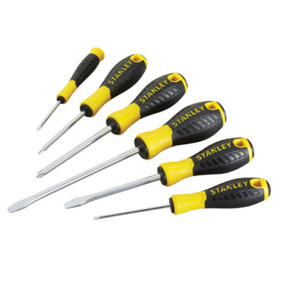 Купити Набір із шести викруток ESSENTIAL STANLEY STHT0-60208. Офіційний магазин Dewalt Україна. Фірмовий інструмент та обладнання DeWALT, STANLEY, BLACK+DECKER, BOSTITCH