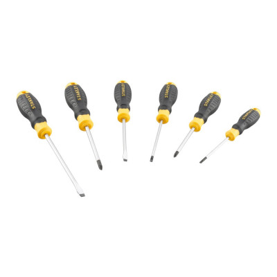 Купить Набор из шести отверток CushionGrip STANLEY STHT16172-0. Официальный магазин Dewalt Украина. Фирменный инструмент и оборудовние DeWALT, STANLEY, BLACK+DECKER, BOSTITCH