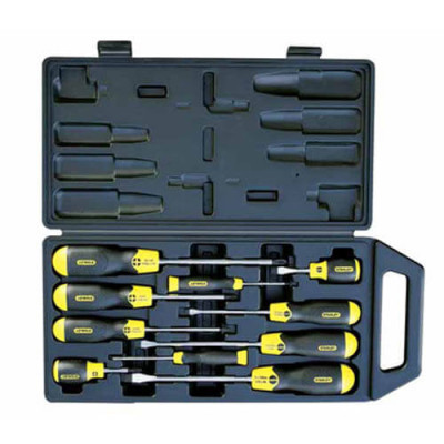 Купити Набір із десяти викруток CushionGrip STANLEY 2-65-005. Офіційний магазин Dewalt Україна. Фірмовий інструмент та обладнання DeWALT, STANLEY, BLACK+DECKER, BOSTITCH