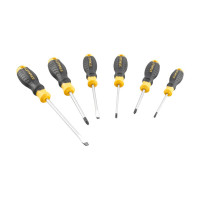Купити Набір із шести викруток CushionGrip STANLEY STHT16165-0. Офіційний магазин Dewalt Україна. Фірмовий інструмент та обладнання DeWALT, STANLEY, BLACK+DECKER, BOSTITCH