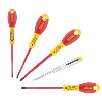 Купить Набор из пяти изолированных отверток для электриков FatMax VDE 1000V STANLEY XTHT0-62692. Официальный магазин Dewalt Украина. Фирменный инструмент и оборудовние DeWALT, STANLEY, BLACK+DECKER, BOSTITCH