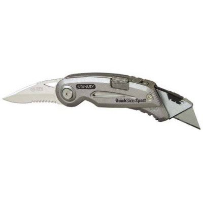 Купити Ніж складаний QUICKSLIDE SPORT UTILITY KNIFE з двома лезами STANLEY 0-10-813. Офіційний магазин Dewalt Україна. Фірмовий інструмент та обладнання DeWALT, STANLEY, BLACK+DECKER, BOSTITCH
