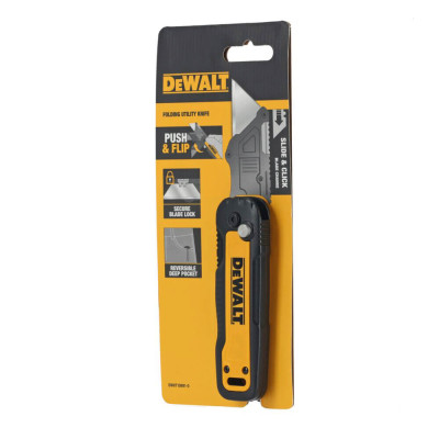 Купить Нож складной с фиксированным лезвием для отделочных работ DeWALT DWHT10991-0. Официальный магазин Dewalt Украина. Фирменный инструмент и оборудовние DeWALT, STANLEY, BLACK+DECKER, BOSTITCH