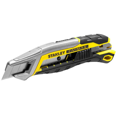 Купить Нож FatMax Integrated Snap Knife длиной 165 мм с лезвием шириной 18 мм с отламывающимися сегментами STANLEY FMHT10594-0. Официальный магазин Dewalt Украина. Фирменный инструмент и оборудовние DeWALT, STANLEY, BLACK+DECKER, BOSTITCH