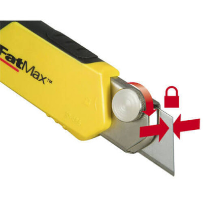 Купить Нож FatMax Cartridge длиной 215 мм с лезвием шириной 25 мм с отламывающимися сегментами STANLEY 0-10-486. Официальный магазин Dewalt Украина. Фирменный инструмент и оборудовние DeWALT, STANLEY, BLACK+DECKER, BOSTITCH