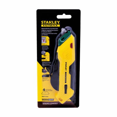 Купить Нож безопасный FATMAX® Box Box с выдвижным трапецевидным лезвием STANLEY FMHT10363-0. Официальный магазин Dewalt Украина. Фирменный инструмент и оборудовние DeWALT, STANLEY, BLACK+DECKER, BOSTITCH