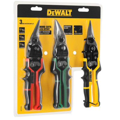 Купить Набор ножниц по металлу ERGO Aviation DeWALT DWHT14676-0. Официальный магазин Dewalt Украина. Фирменный инструмент и оборудовние DeWALT, STANLEY, BLACK+DECKER, BOSTITCH