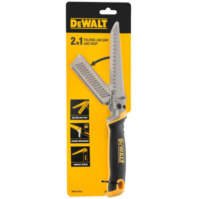 Купить Мининожовка- рашпиль по гипсокартону, складная DeWALT DWHT0-20123. Официальный магазин Dewalt Украина. Фирменный инструмент и оборудовние DeWALT, STANLEY, BLACK+DECKER, BOSTITCH