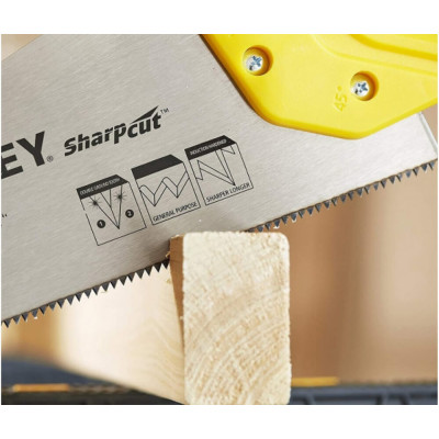 Купити Ножівка SHARPCUT™ довжиною 500 мм для поперечного та поздовжнього різу STANLEY STHT20371-1. Офіційний магазин Dewalt Україна. Фірмовий інструмент та обладнання DeWALT, STANLEY, BLACK+DECKER, BOSTITCH