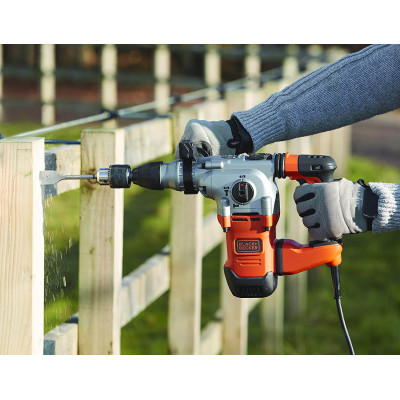 Купити Перфоратор мережевий SDS-Plus BLACK+DECKER BEHS03K. Офіційний магазин Dewalt Україна. Фірмовий інструмент та обладнання DeWALT, STANLEY, BLACK+DECKER, BOSTITCH