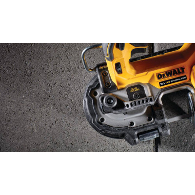 Купити Пила стрічкова акумуляторна безщіткова DeWALT DCS377NT. Офіційний магазин Dewalt Україна. Фірмовий інструмент та обладнання DeWALT, STANLEY, BLACK+DECKER, BOSTITCH