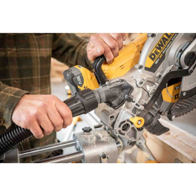 Купити Пилка торцювальна акумуляторна безщіткова DeWALT DCS782N. Офіційний магазин Dewalt Україна. Фірмовий інструмент та обладнання DeWALT, STANLEY, BLACK+DECKER, BOSTITCH