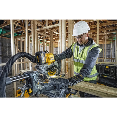 Купити Пила торцювальна акумуляторна безщіткова DeWALT DCS727N. Офіційний магазин Dewalt Україна. Фірмовий інструмент та обладнання DeWALT, STANLEY, BLACK+DECKER, BOSTITCH