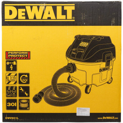 Купити Пилосос мережевий DeWALT DWV901L. Офіційний магазин Dewalt Україна. Фірмовий інструмент та обладнання DeWALT, STANLEY, BLACK+DECKER, BOSTITCH