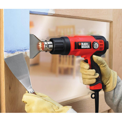 Купить Пистолет горячего воздуха - фен сетевой BLACK+DECKER KX2200K. Официальный магазин Dewalt Украина. Фирменный инструмент и оборудовние DeWALT, STANLEY, BLACK+DECKER, BOSTITCH