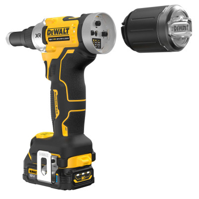 Купити Заклепочник акумуляторний безщітковий DeWALT DCF414E2GT. Офіційний магазин Dewalt Україна. Фірмовий інструмент та обладнання DeWALT, STANLEY, BLACK+DECKER, BOSTITCH