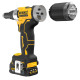 Купити Заклепочник акумуляторний безщітковий DeWALT DCF414E2GT. Офіційний магазин Dewalt Україна. Фірмовий інструмент та обладнання DeWALT, STANLEY, BLACK+DECKER, BOSTITCH