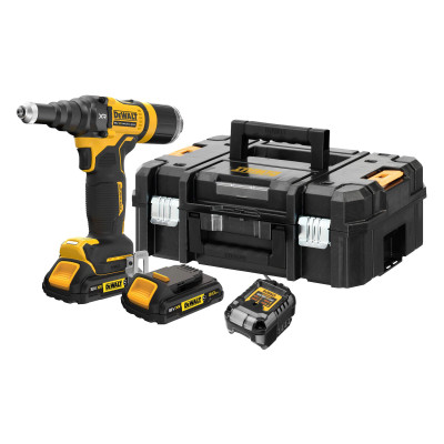Купити Заклепочник акумуляторний безщітковий DeWALT DCF403D2GT. Офіційний магазин Dewalt Україна. Фірмовий інструмент та обладнання DeWALT, STANLEY, BLACK+DECKER, BOSTITCH