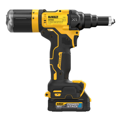 Купити Заклепочник акумуляторний безщітковий DeWALT DCF403E1GT. Офіційний магазин Dewalt Україна. Фірмовий інструмент та обладнання DeWALT, STANLEY, BLACK+DECKER, BOSTITCH