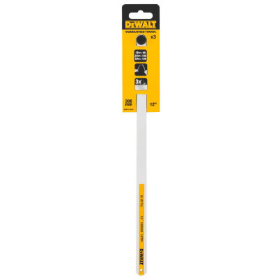 Купити Набір полотен по металу Bi-Metal 300 мм, 3 шт DeWALT DWHT0-20558. Офіційний магазин Dewalt Україна. Фірмовий інструмент та обладнання DeWALT, STANLEY, BLACK+DECKER, BOSTITCH