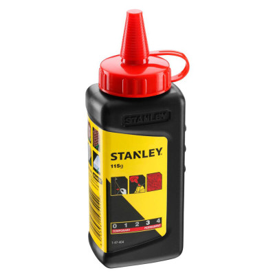 Купить Порошок меловой красного цвета, для наружых работ, не смываемый STANLEY 1-47-404. Официальный магазин Dewalt Украина. Фирменный инструмент и оборудовние DeWALT, STANLEY, BLACK+DECKER, BOSTITCH