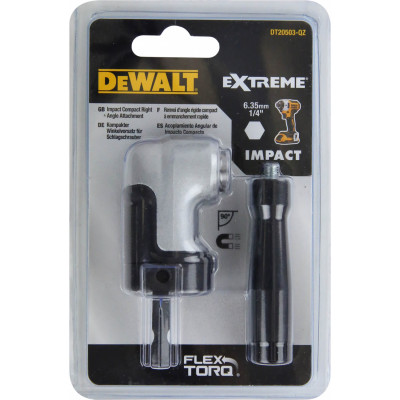 Купить Насадка угловая DeWALT DT20503. Официальный магазин Dewalt Украина. Фирменный инструмент и оборудовние DeWALT, STANLEY, BLACK+DECKER, BOSTITCH