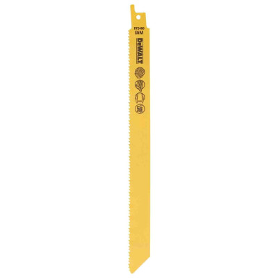 Купити Полотно пиляльне DeWALT, BiM, для шабельних пил DeWALT DT2400_1. Офіційний магазин Dewalt Україна. Фірмовий інструмент та обладнання DeWALT, STANLEY, BLACK+DECKER, BOSTITCH