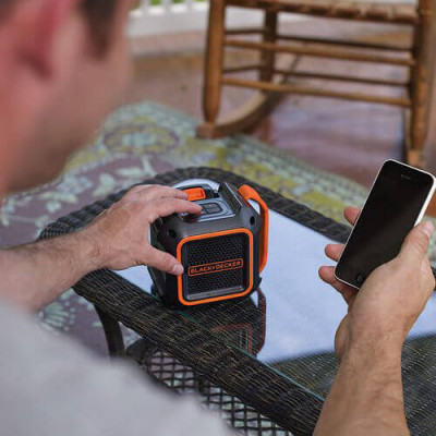 Купить Колонка портативная аккумуляторная BLACK+DECKER BDCSP18N. Официальный магазин Dewalt Украина. Фирменный инструмент и оборудовние DeWALT, STANLEY, BLACK+DECKER, BOSTITCH