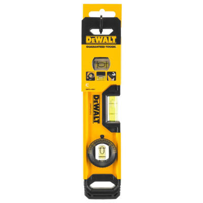 Купить Уровень TORPEDO из алюминия длиной 230 мм с 3 капсулами и магнитами DeWALT DWHT0-43003. Официальный магазин Dewalt Украина. Фирменный инструмент и оборудовние DeWALT, STANLEY, BLACK+DECKER, BOSTITCH