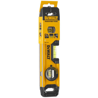 Купить Уровень TORPEDO из алюминия длиной 230 мм с 3 капсулами и магнитами DeWALT DWHT0-43003. Официальный магазин Dewalt Украина. Фирменный инструмент и оборудовние DeWALT, STANLEY, BLACK+DECKER, BOSTITCH