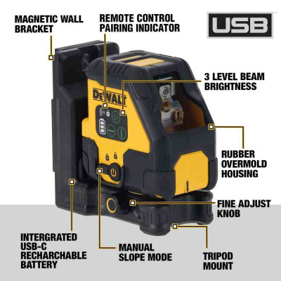 Купити Рівень лазерний лінійний DeWALT DCLE14201GB. Офіційний магазин Dewalt Україна. Фірмовий інструмент та обладнання DeWALT, STANLEY, BLACK+DECKER, BOSTITCH