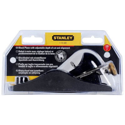 Купити Рубанок торцевий з регулюванням леза STANLEY 1-12-220. Офіційний магазин Dewalt Україна. Фірмовий інструмент та обладнання DeWALT, STANLEY, BLACK+DECKER, BOSTITCH